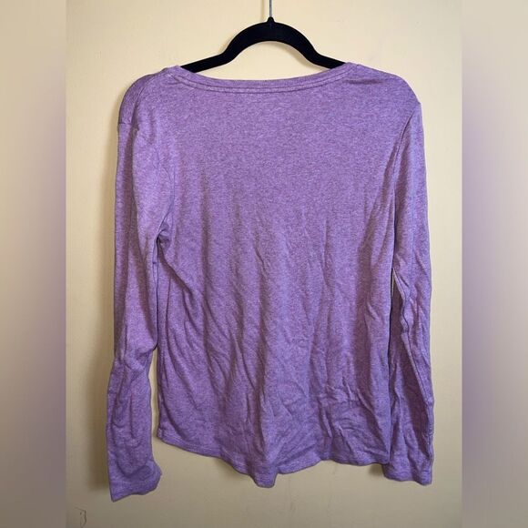 Eddie Bauer Size Large Mauve Pink Long Sleeve Basic Tee - Picture 4 of 4